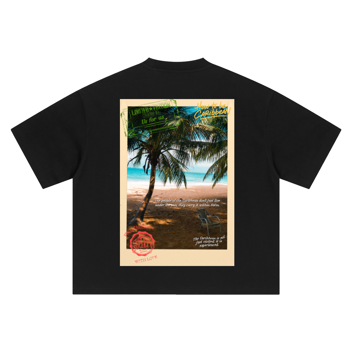Afro Caribbean Boxy Oversized T-Shirt