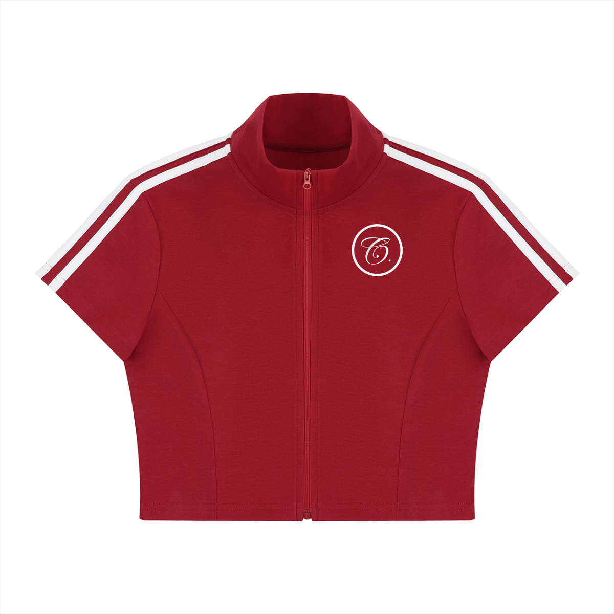 Bossy Gyal Full Zip Top Red